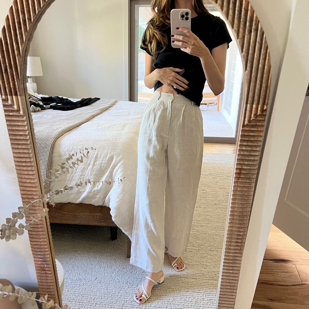 Reformation Vesta Pant | Oatmeal Size 2